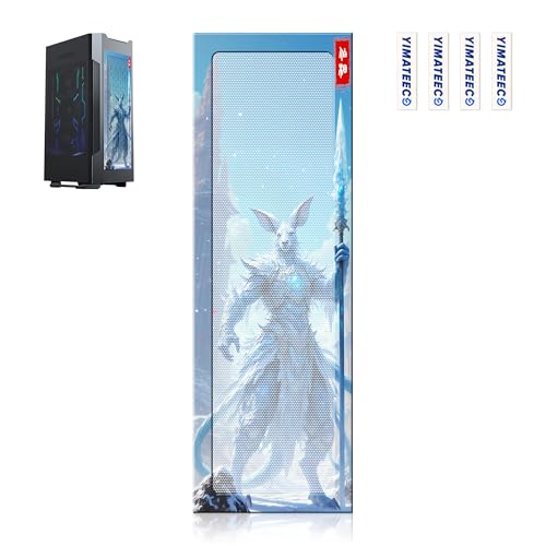 Dust Filter PC 360mm x 120mm DIY PC Case Dust Mesh Filter for Computer Case Cooler Fan, Magnetic Frame Dustproof Cover PVC 50 Mesh Fan Grills (PVC, UV Kangaroo Type, 120 * 360mm,1PC, White) - color: White- Kangaroo, size: 1PC - PVC PRO V5.0