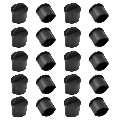 BNC-A Plug Protective Cover 20 Pcs Anti-Dust Protector Caps, Plug Protector Caps for BNC-A Female Ports and Computers Black Silica Gel - color: Black, size: BNC-A