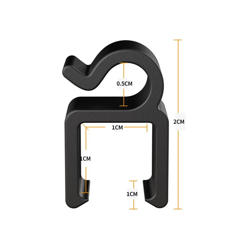 20 Pack Mic Cable Clips Microphone Cable Clip Mic Boompole Clips Wire Holder Organizer for Wired Microphone Arm Stand Vocal Dynamic Microphones Suspension Boom Scissor Mic Stand Desk Stand