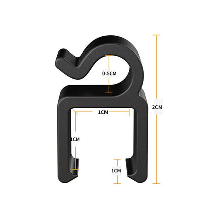 20 Pack Mic Cable Clips Microphone Cable Clip Mic Boompole Clips Wire Holder Organizer for Wired Microphone Arm Stand Vocal Dynamic Microphones Suspension Boom Scissor Mic Stand Desk Stand