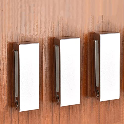 Folding Coat Hooks, Wall Hooks for Hanging Aluminum Alloy Cloth Hanger Coat Hanger Headphones Holder Headset Wall Hanger Hook- Pack of 4 (Silver) - color: Silver