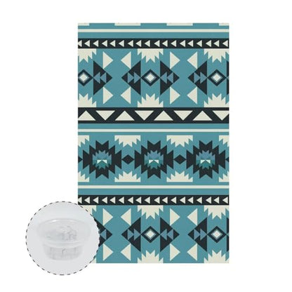 Blue Recliner Headrest Cover Brown Headrest Covers for Recliners Aztec Wrinkle Resistant Recliner Sofa Head Rest Covers Protector for Recliner Leather Sofa Couch 2 Pcs - color: Blue Aztec