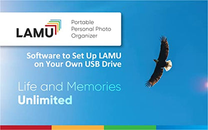 LAMU Photo Organizer Software to Setup Your Own Computer or USB Drive of Any Storage Size.