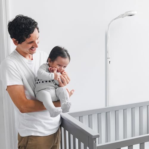 Didalo Floor Stand for Nanit Pro Baby Monitor, Gooseneck Swivel Holder Mount with Adjustable Height and Stable Base,Without Tools or Wall Damage(Camera not Included)
