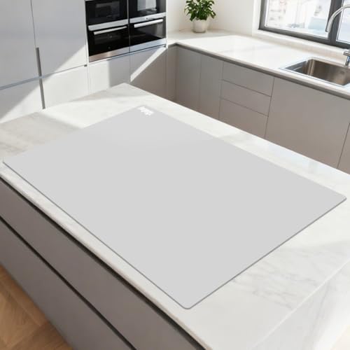 Extra Large Silicone Mat for Resin 36.2" x 24", 2MM Thick Silicone Craft Mat for Table, Multifunction Silicon Matt for Kitchen Countertop Protector Heat Resistant Placemat by Foepoge(Gray) - color: Gray, size: 36.2" x 24"