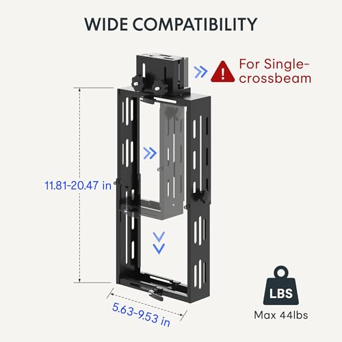 FLEXISPOT Computer Tower Stand, PC Stand up to 44lbs, CPU Holder Adjustable Height and Width Fits Mid-Tower and Mini-Tower, For Single-crossbeam - size: For Single-crossbeam