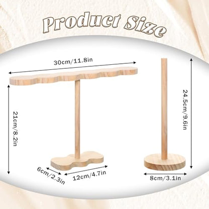 2 Pcs Scrunchie Holder Stand Headband Jewelry Holder Organizer Hanging Hairband Storage Hair Hoop Display Stand Space-Saving Jewelry Scrunchy Holders for Girls Women HeadBands Bracelets Scrunchie