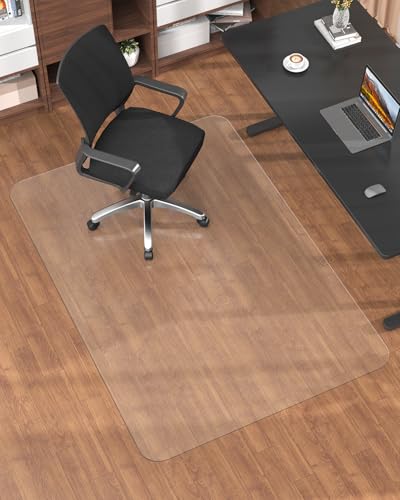 Blvornl Frosted Clear Chair Mat for Hardwood Floor, 32.5"*53" Hard Material Office Chair Mat, Memory Plastic Computer Chair Pad for Rolling Chairs, Desk Floor Rug for Office and Home - size: 32.3"*53"