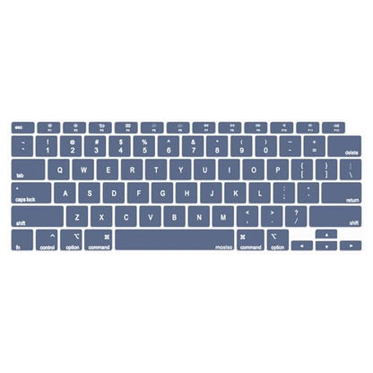 MOSISO Keyboard Cover Compatible with MacBook Air 13 inch 2022 2021 2020 Release A2337 M1 A2179 Retina Display with Touch ID Backlit Magic Keyboard, Waterproof Protective Silicone Skin, Steel Blue - color: Steel Blue