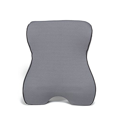 Castle Knight Soft Memory Foam Back Cushion - Tapered Support More Foam in The Lower Back and Less Foam in The Middle and Upper Back for Home, Office, Auto, and Travel (Knight Size, Stone) - color: Stone, size: Knight