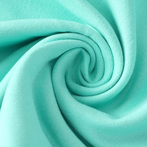 VOCOOL Microfiber Beach Chair Towel Lounge Chair Cover Soft and Quick Dry | Pool Chair Cover with Side Pockets, Chaise Lounge Towels Cover, for Holidays Sunbathing Beach Hotel Garden, Green, 85" x 30" - color: Green