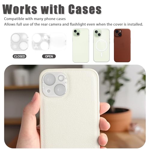Camera Lens Cover Compatible for iPhone 14/14 Plus/15/15Plus,Camera Lens Protector to Protect Privacy and Security,Strong Adhesive -2 Pack-Clear - size: 14/14 Plus/15/15Plus