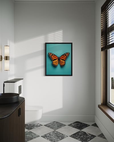 Butterfly Wall Art Print Poster, Insect Posters Prints Enntomological Painting Artwork 221 (Butterfly, 24 x 36 inches, Unframed) - color: Butterfly, size: 36"L x 24"W