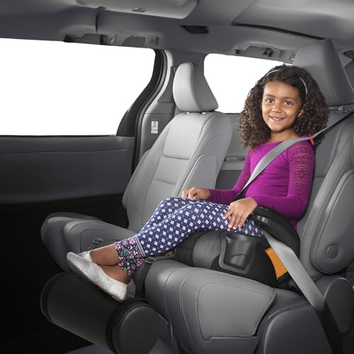 SWANOO Car Foot Rest with Extra Long Straps - Adjusts to Any Carseat or Toodlers Booster Seat - Black Leather Leg Rest for Kids - color: Leather Black