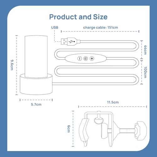 Clip Busy Light Standard for The Office / 59 inch USB Cable Busy Light Indicator – Workspace Distractions and Boosts Productivity/Do not Disturb Light - Free LED Indicator Light