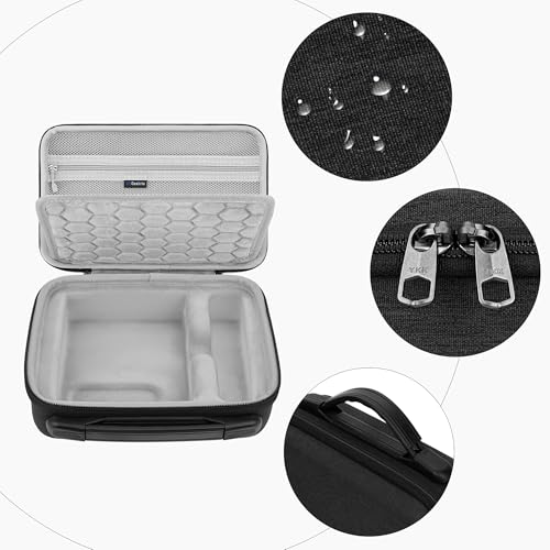 GEEKRIA Numeric Keypad Carrying Case, Compatible with Keychron Q0 Max / Q0 Plus, Portable Number Pad Bag (Dark Grey)