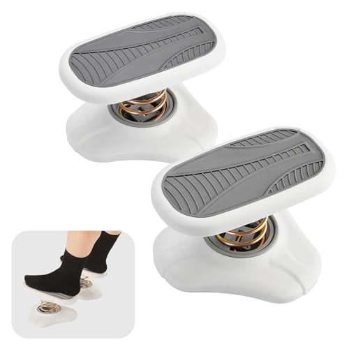 Foot Rest for Under Desk at Work ，Ergonomic Foot Stool Under Office Desk - Rocking for Fidgeters，Effectively Relaxes The Leg Muscles，2 Pieces Grey - color: Grey