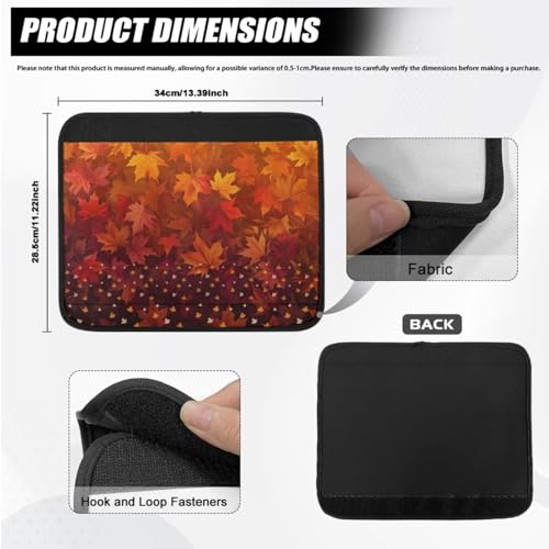 Wheelchair Armrest Covers Maple Leaf Wheel Chair Accessories Adults 2 Pack Wheelchair Arm Pads for Office Transport Chair Pressure Relief Thanksgiving Day Decor - color: Maple Leaf