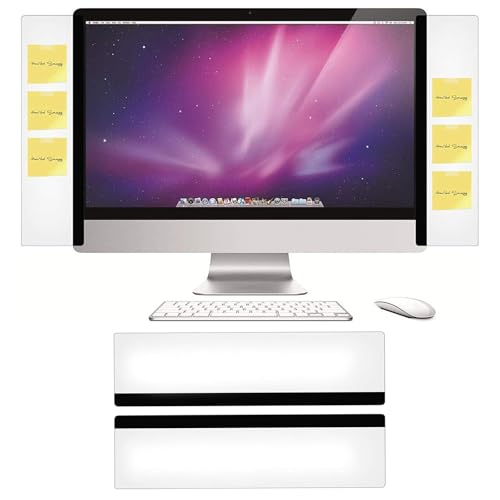 Computer Monitor Memo Board for No Edge Monitors Monitor Sticky Note Holde Home Office Desk(Transparent) - color: Transparent