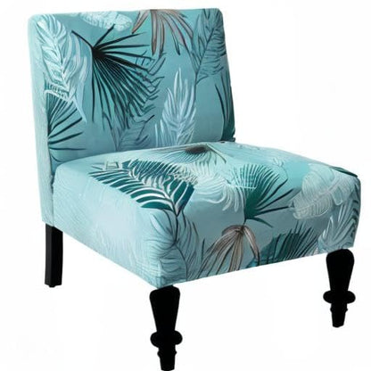 Eco-Ancheng Armless Chair Slipcover Removable Armless Accent Chairs Covers Washable Armless Slipper Chair Slipcover Printed Armless Chair Furniture Protector Covers for Living Dining Room Hotel - color: A20