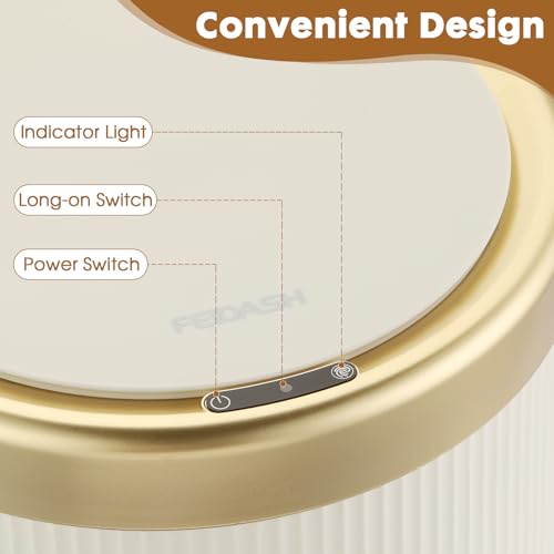 Automatic Motion Sensor Bathroom Trash Can with Lid, 2.8 Gallon Touchless Trash Garbage Bin Small Mini Trash Cans Trashcan -White - color: White, size: 2.8 Gallon