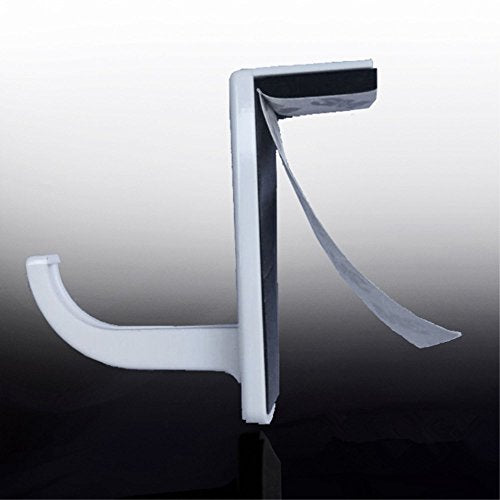yueton 4pcs Black and White Headphone Headset Hanger Monitor Stand Holder Headset Stick-on Hook