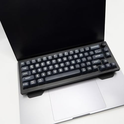 Kado Lift Riser Acrylic for External Keyboard, Frosted Surface Black, Office Gaming Laptop Keyboard Cover Mechanical 40%/60%/65%/70% Stand Holder Made for MacBook Air/Pro 13"/14"/15"/16"