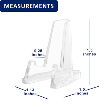 OnFireGuy Clear Display Stand Easel for Holder Coin Capsules Challenge Medals Casino Chips, 10 Pack