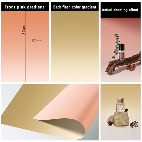 7PCS 14Patterns Product Photography Backdrops with Stand: Flat Lay Seamless 34x23in Gradient Paper Props - Tabletop Photo Backdrop Shoot for Jewelry Cosmetics Food