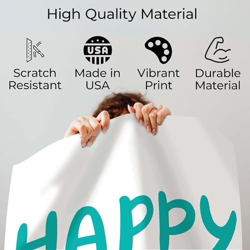 InkFlow Posters Happy Days Poster - Colorful Typography Wall Art - Modern Graphic Print, Trendy Home Décor for Living Room, Bedroom, Playroom - Fun Happy Mood - 8x10 Unframed Canvas Print - color: Style-02, size: 8"L x 10"W
