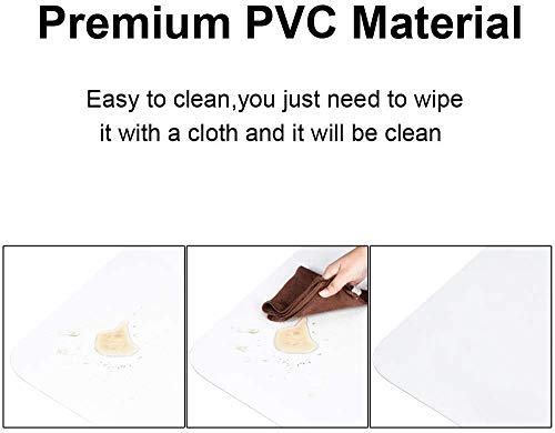 Azadx Office Chair Mat for Hardwood Floor 30 x 48'', Small Chair Mats Clear Easy Glide on Hard Floors, Rolling Chair Mat Plastic Mat Under Desk Chair, 2PCS - size: 30 x 48'' Rectangle 2PCS