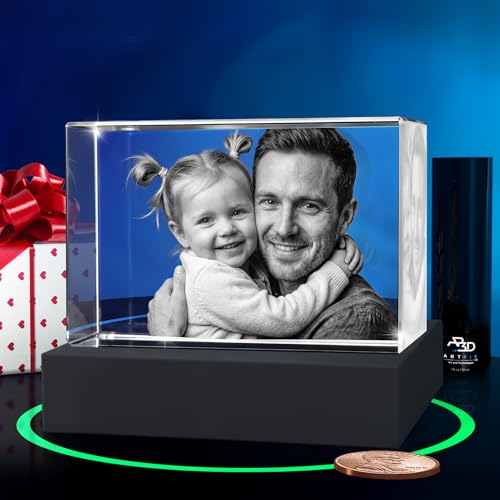 ArtPix 3D Premium Crystal Photo, Personalized Gifts for Women, Wife, Mom, Her, Him, Men, Great Customized Gift With Your Own Photo - Anniversary, Wedding, Birthday - size: Medium Premium, style: Landscape