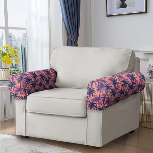 Retro Patterns Sofa Headrest Armrest Cover Set Non Slip Sofa Covers Furniture Slipcovers Soft Breathable Couch Headrest Protector Fade Resistant Print Head Protector Covers - color: Retro Patterns