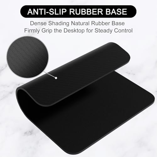Hsurbtra Mouse Pad, Premium-Textured Square Mousepad 7 x 9 Inch, Thick 3 mm Anti-Slip Waterproof Rubber Pretty Cute Computer Mat for Office Gaming Laptop Women Kids Jet Black - color: Jet Black, size: Square Mousepad (7" x 9")