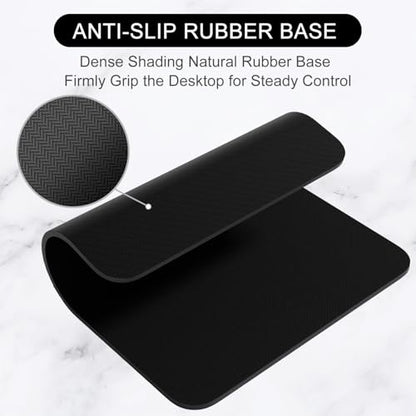 Hsurbtra Mouse Pad, Premium-Textured Square Mousepad 7 x 9 Inch, Thick 3 mm Anti-Slip Waterproof Rubber Pretty Cute Computer Mat for Office Gaming Laptop Women Kids Jet Black - color: Jet Black, size: Square Mousepad (7" x 9")