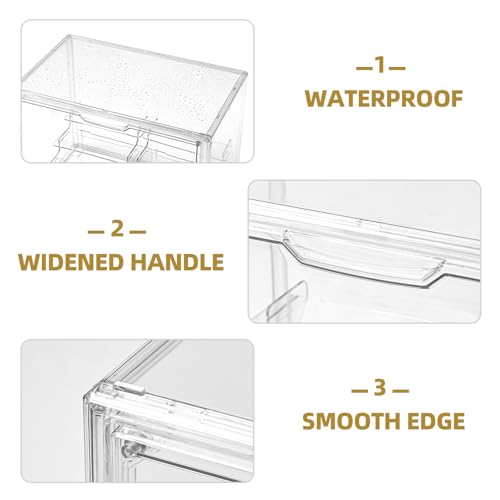 4 Tier Display Case for Collectibles,Clear Display Box with 2pack 4 Tier Display Risers ,Storage Container with Magnetic Door - size: XLarge 1 Pack