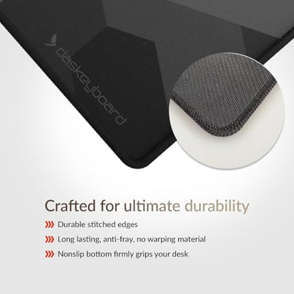 Das Keyboard Large Gaming Mouse Pad Desk Mat with Stitched Edge - Non Slip Base - Waterproof - Premium Cloth Mousepad for Home Work Gaming - Cyber Shadow Camo - color: Cyber Shadow Camo
