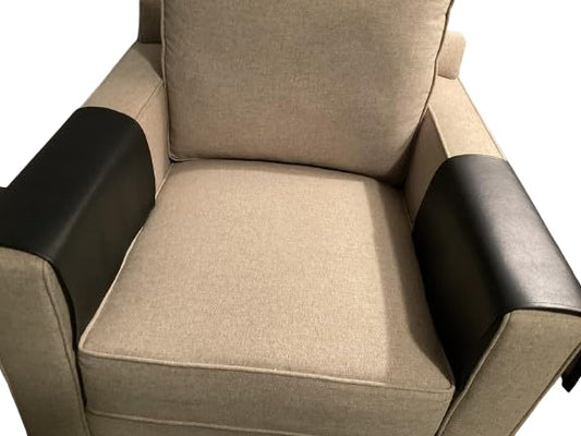 Bittlemen. Co. Two Armrest Cover for Furniture Slipcovers Furniture Protectors Home Decor Sofas Loveseats Theater Chairs Office Chairs Recliners RV's Housewarming Gifts (Black) - color: Black