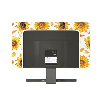 Sun Flowers Waterproof 32 Inch TV Dust Cover Anti-Static Dustproof Protective Rustic Floral Farmhouse Style LCD LED Dust Cover Protective Screen 32 Inch TV，Yellow Flower Design - color: yellow, size: 32 Inch