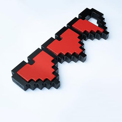 INSOVITA Gaming Logo Sign, Gaming Decor, Small Pixel Heart Container, Small Game Room Decor, Hanging Gaming Wall Decor, Great Gamer Gifts, Retro Gaming Stuff (Rustic Wood Material)
