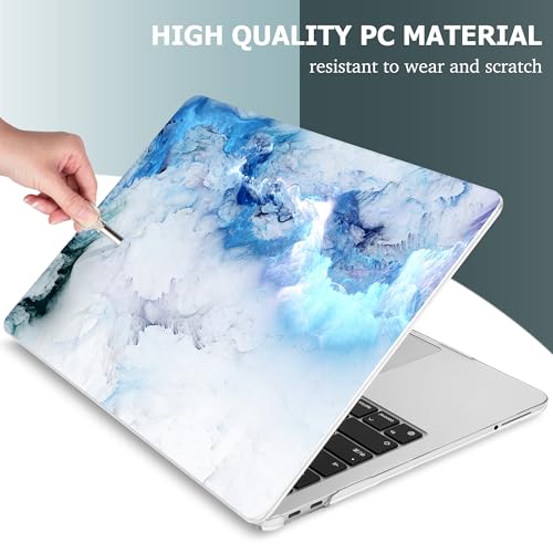 Mektron Case for 2026 MacBook Neo 13-inch A18 Pro chip A3404 Laptop Cover with 13-inch (Diagonal) Liquid Retina Display+ Keyboard Cover+ Screen Protector, Cloud & Lightning - color: Cloud & Lightning