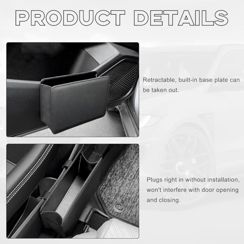 Yourkar Car Trash Can, Foldable Waterproof Leather Car Garbage Organizer Holder, Automotive Mini Dustbin Container with One Roll Trash Bag, Universal Interior Car Accessories (Brown) - color: Brown, S