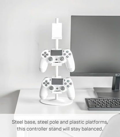 YAMAZAKI Home Smart Universal Adjustable Game Controller Stand/Controller Holder - Steel - color: White