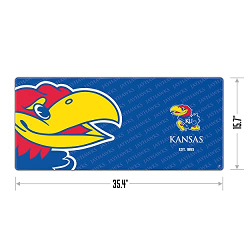 YouTheFan NCAA Kansas Jayhawks Logo Series Desk Pad - style: Kansas Jayhawks