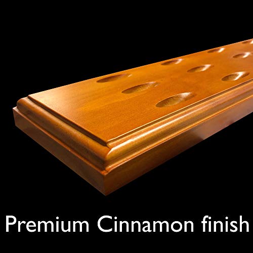 Viper Wall Mounted Dart Holder/Caddy Display, Holds 12 Steel and Soft Tip Darts - color: Cinnamon Finish