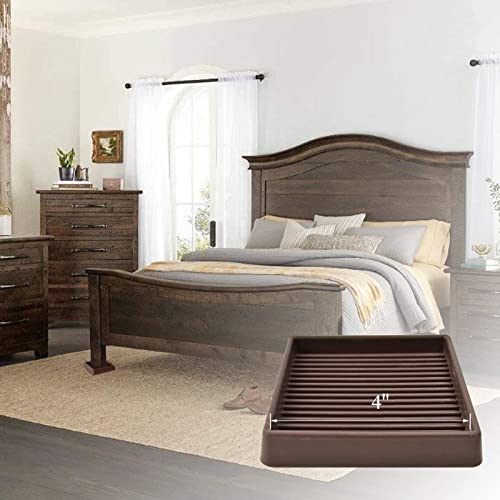 Yelanon Furniture Coasters,4 Pcs 4” Furniture Caster Cups - Non Slip Pads Hardwood Floors - Non Skid Furniture Grippers, Rubber Furniture Feet, Anti Slide Floor Protector for Bed Couch Stoppers - size: 4pcs 4" Square