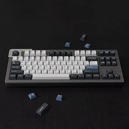Cherry Arctic Profile Double Shot Keycaps Set of 173 for ANSI/ISO 60, 68, 75, 98 and 108 Layout Cherry Mx Switches, Mechanical Gaming Keyboard - color: arctic keyboard