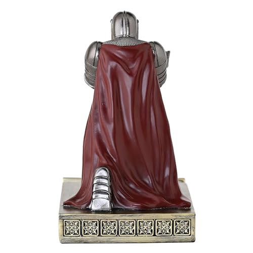 Windbreaker Soldier Knight Pen Holder Personalized Desk Accessory, Mobile Phone & Gaming Controller Holder, Device Stand Gift for Medieval Enthusiasts (Iron) - color: Iron