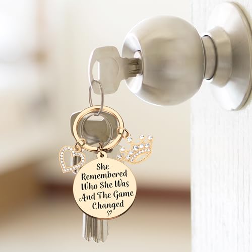 Funny Keychain Divorce Gifts for Women - Breakup Gift Inspirational Keychains, for Friends Birthday Key Chain