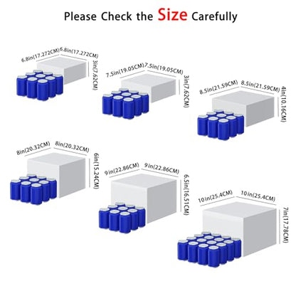 6 Pcs White Acrylic Boxes for Display as Buffet Risers and Stands, Food Risers for Party, Table, Stands, including 10", 9", 8.5", 8", 7.5", 6.8", (Large, 6Pcs, White) - size: Large, 6Pcs, White